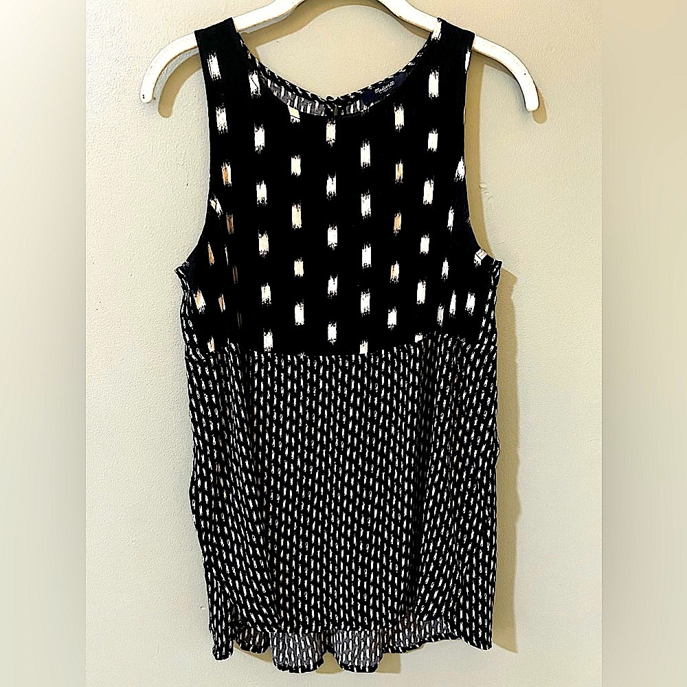 Madewell Sunbask Tank in Ikat Brush size medium